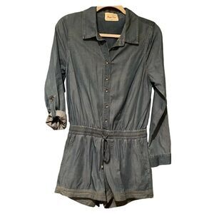 Morgan Claire Lightweight Romper Long Sleeves Size Small Junper